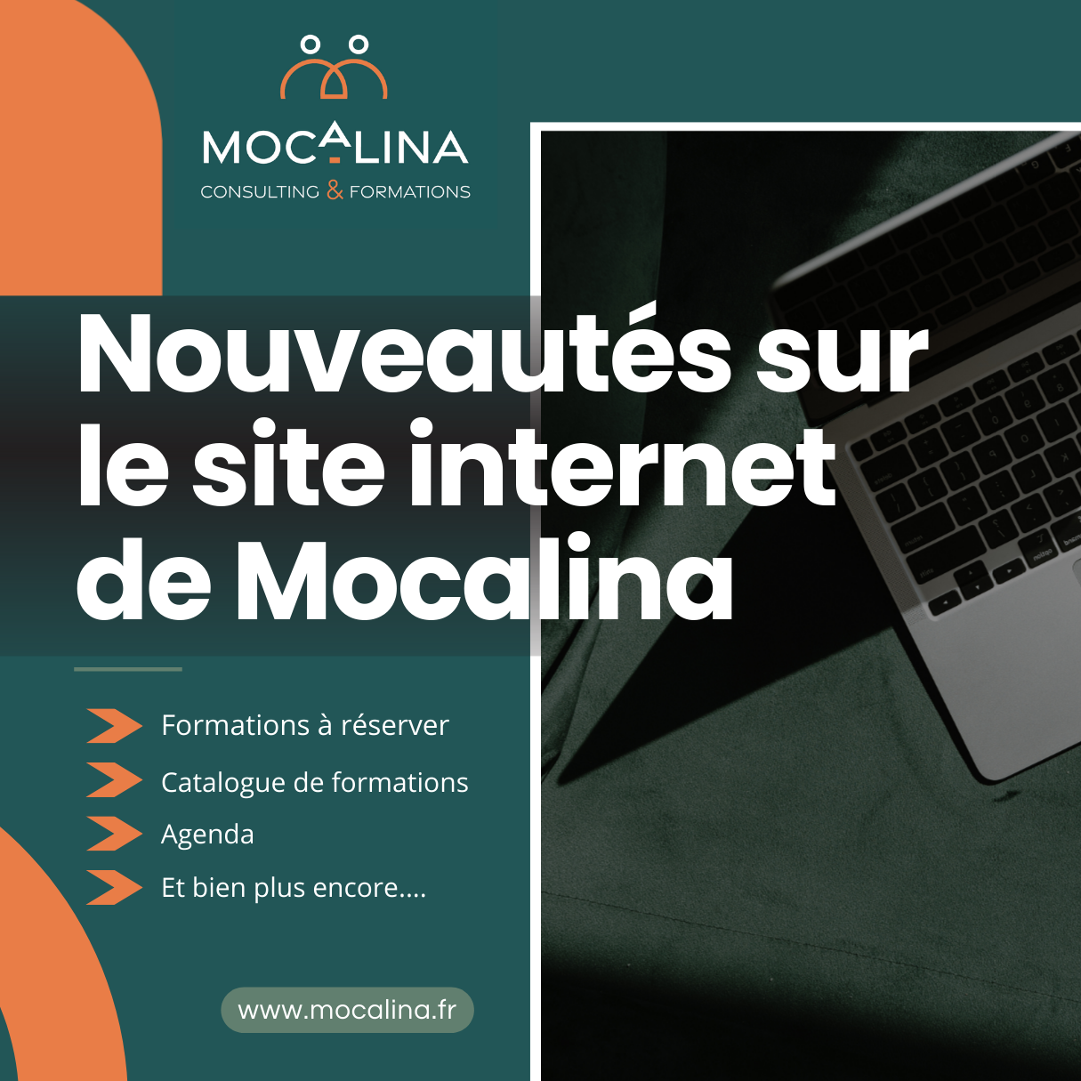 Mocalina, consulting et formations. Nouveautés sur le site internet de Mocalina : Formations à réserver, catalogue de formations, agenda et bien plus encore... www.mocalina.fr