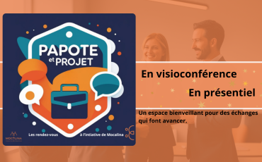 Les rendez-vous papote et projet visio et présentiel ogo de