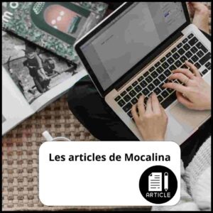 Les articles de Mocalina. Mains de femmes qui écrivent sur un ordinateur portable.
